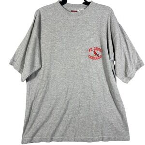 VINTAGE 90s St. Louis Cardinals Shirt Men's L Logo MLB Overzised Waffle